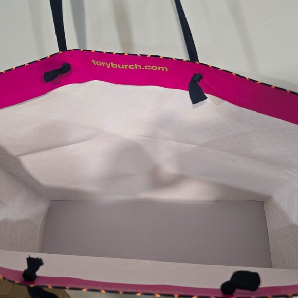 Tory Burch Gift Tote PAPER Bag LARGE 20" x 16" x 6" with 14" handles - Picture 3 of 3